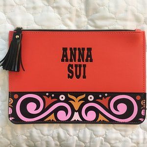 Anna Sui Zippered Pouch with Tassel